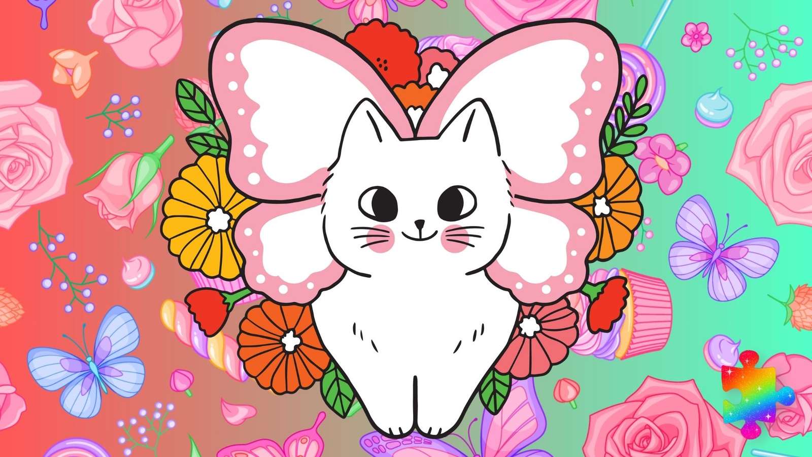 Бабочка Китти пазл онлайн