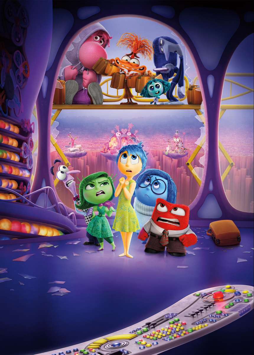 Inside Out 2 (Textlös affisch) ❤️❤️❤️❤️ Pussel online