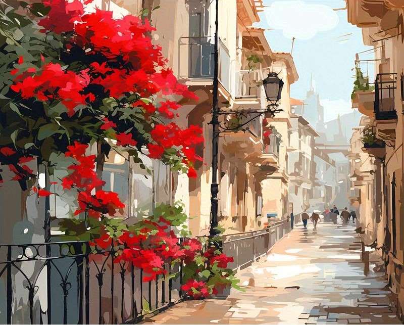 Rua italiana - pintura puzzle online
