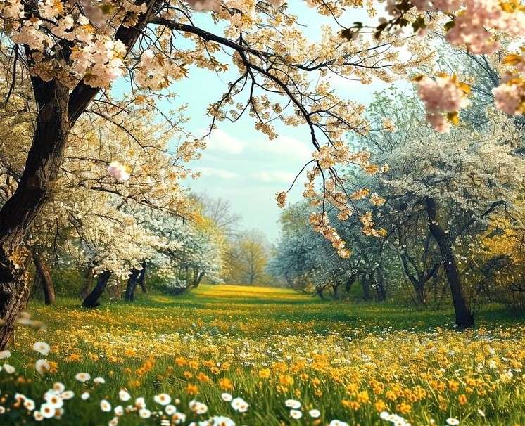 park in spring jigsaw puzzle online