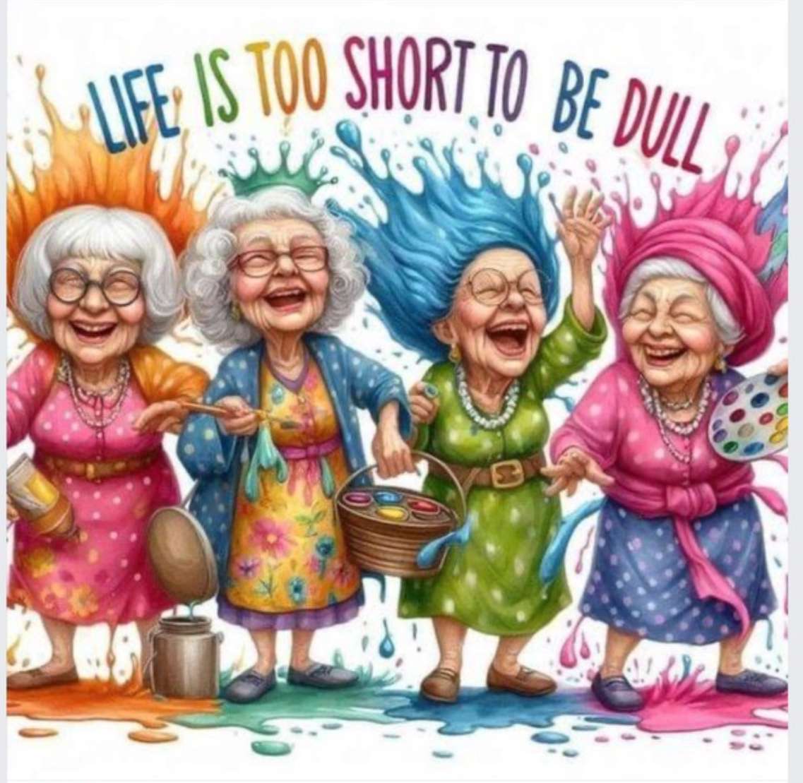 Οι γιαγιάδες διασκεδάζουν online παζλ