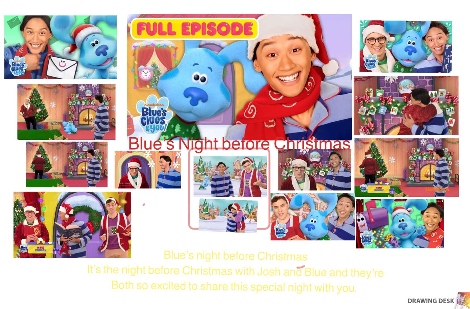 La nuit bleue avant Noël puzzle en ligne