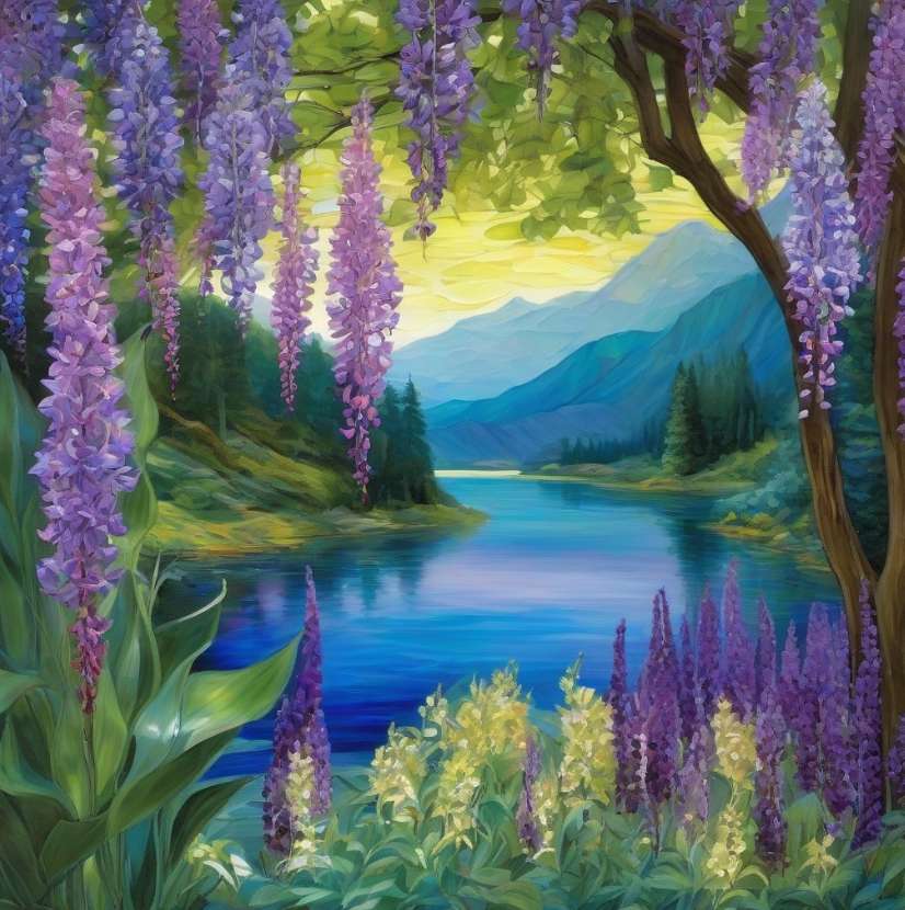 View of the river and mountains in the background jigsaw puzzle online