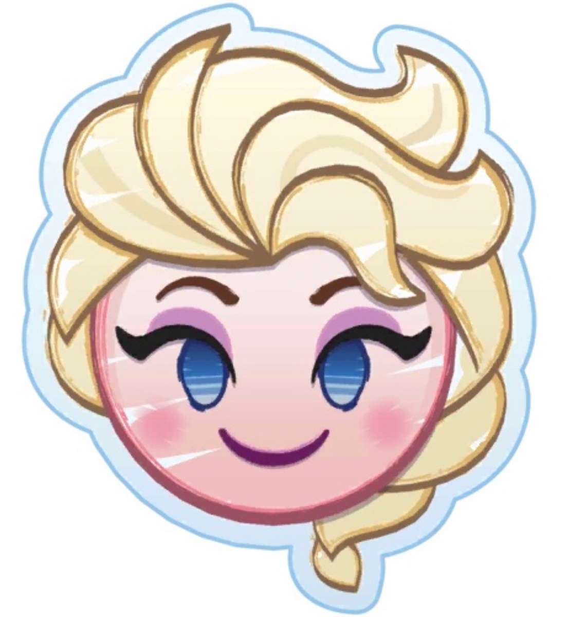 Emoji-schets Elsa❤️❤️❤️❤️❤️❤️❤️ legpuzzel online