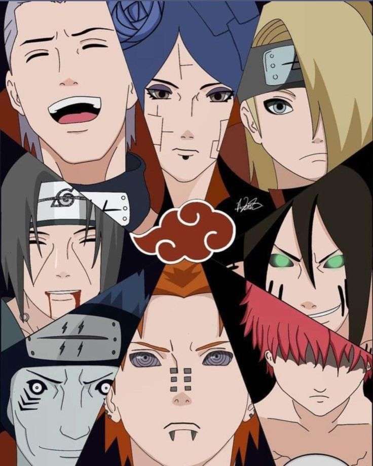 naruto akatsuki Pussel online