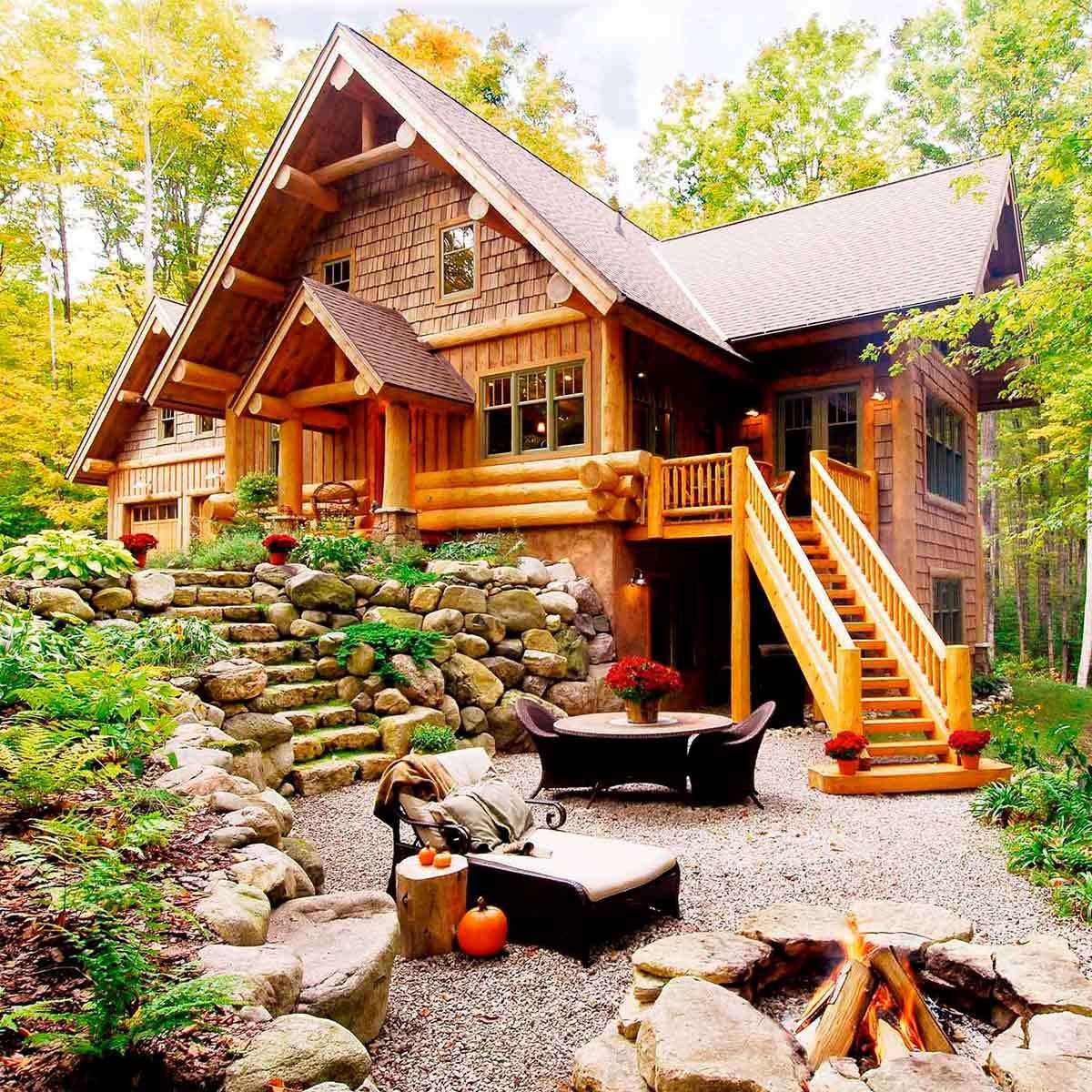 Wooden house on a hill jigsaw puzzle online