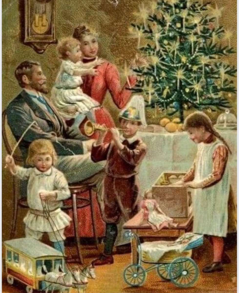 Классическое викторианское Рождество пазл онлайн