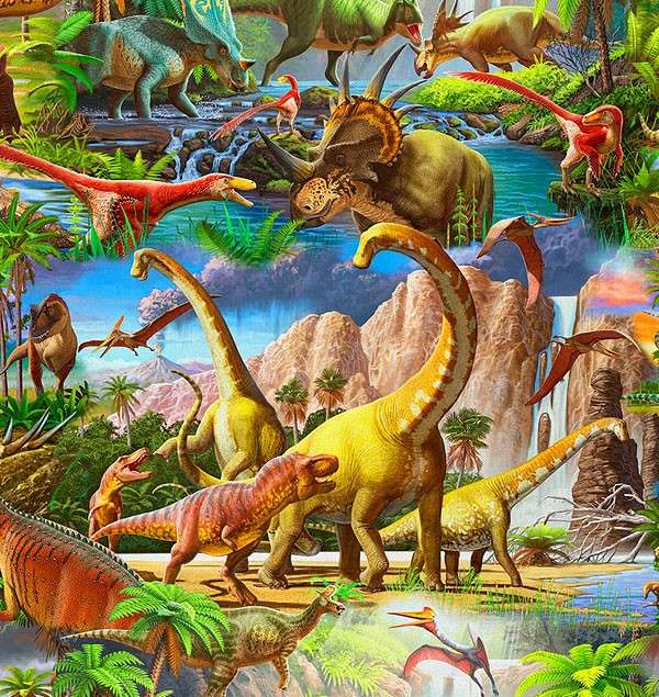 Des dinosaures d'il y a des millions d'années puzzle en ligne