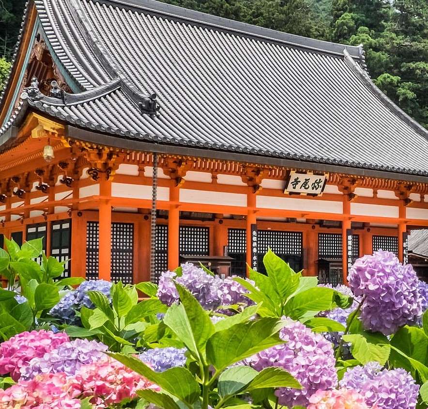 Katsuo-ji-tempel in Minoh-stad online puzzel