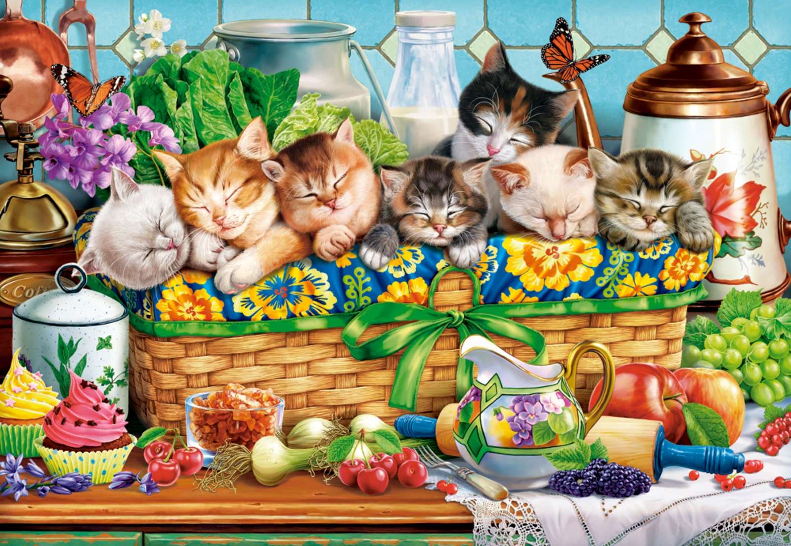 pui de somn al pisicilor jigsaw puzzle online