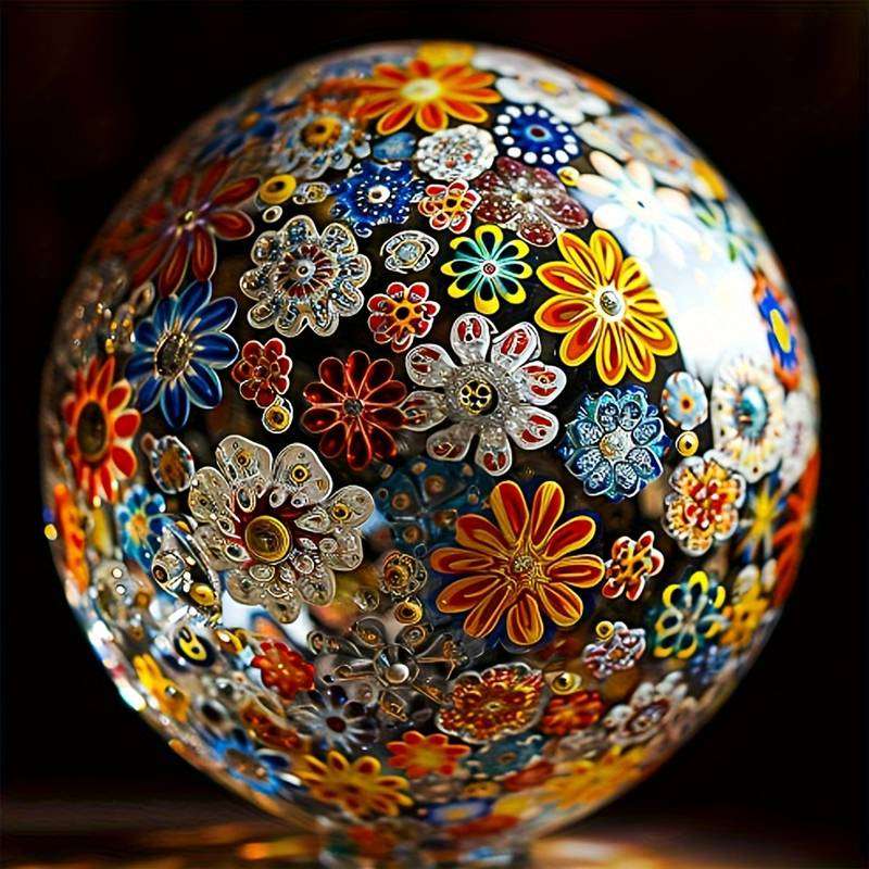 sfera di vetro decorativa puzzle online