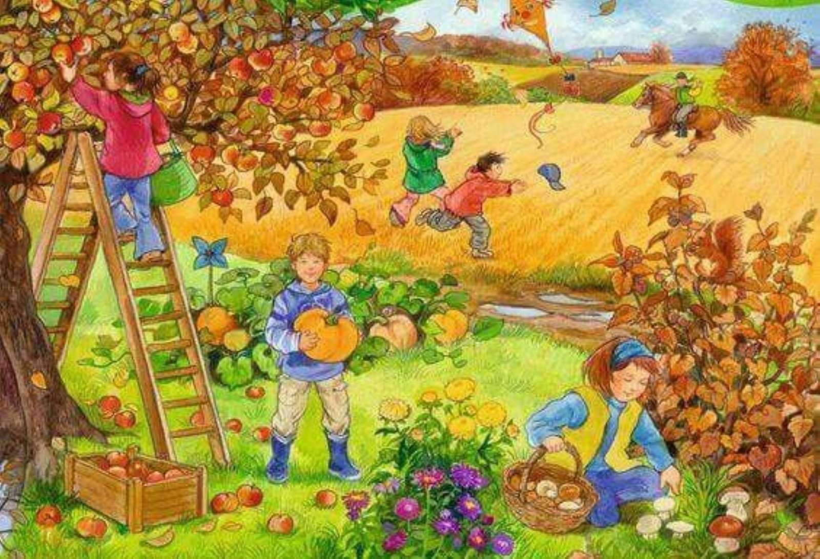 Herbst im Garten Online-Puzzle