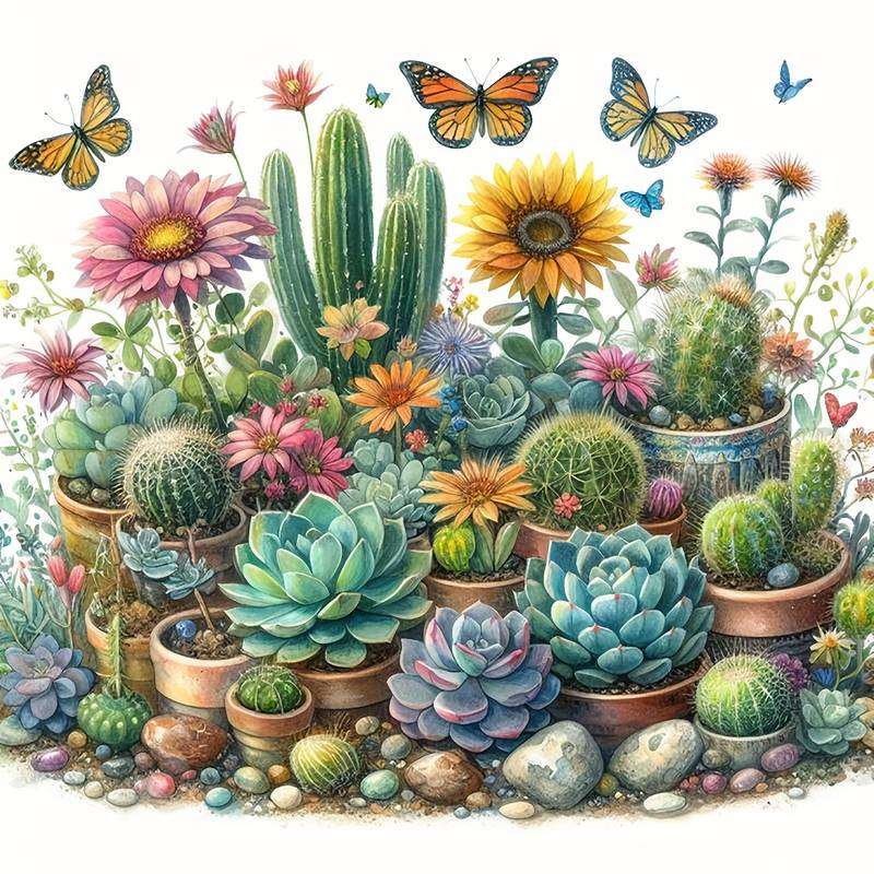 Ravensburger - Cofanetto Mini Mosaique Per Bambini 7+ - Cactus E Lama - Kit Creativo Fai Da Te Con Istruzioni In Francese