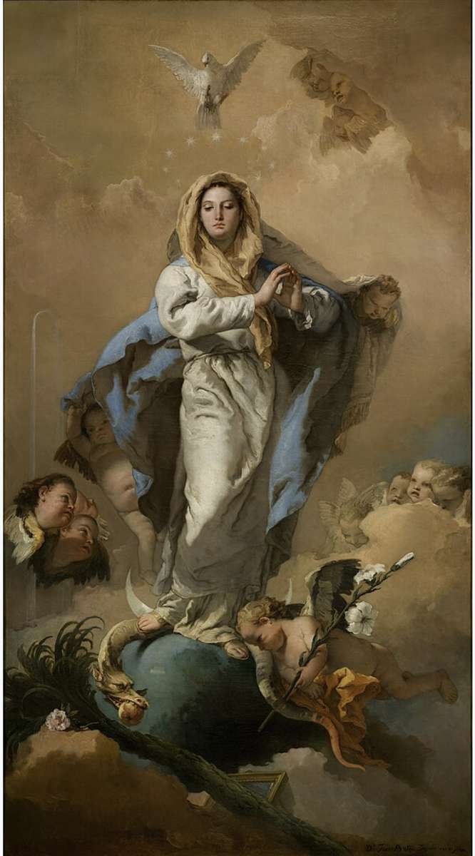 Szeplőtelen Fogantatás. Tiepolo. 18. század online puzzle