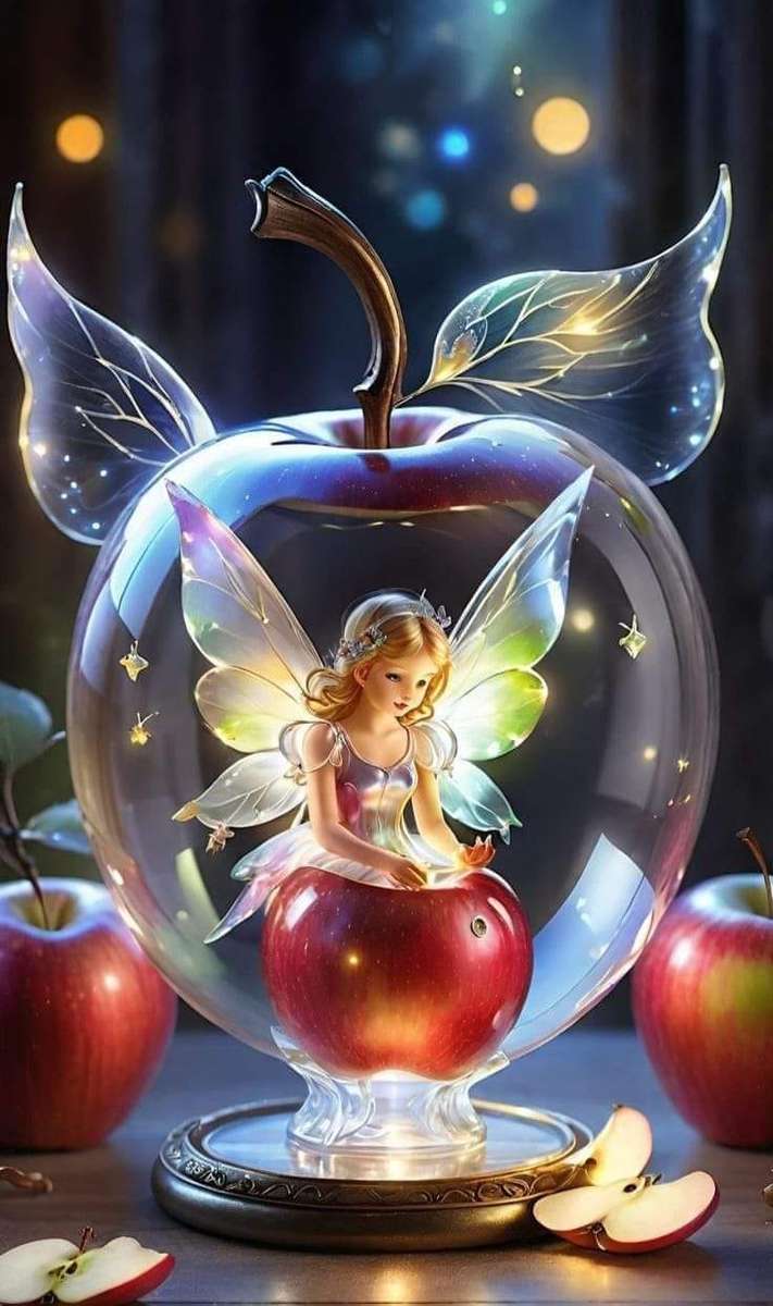 Apple with a fairy online puzzle