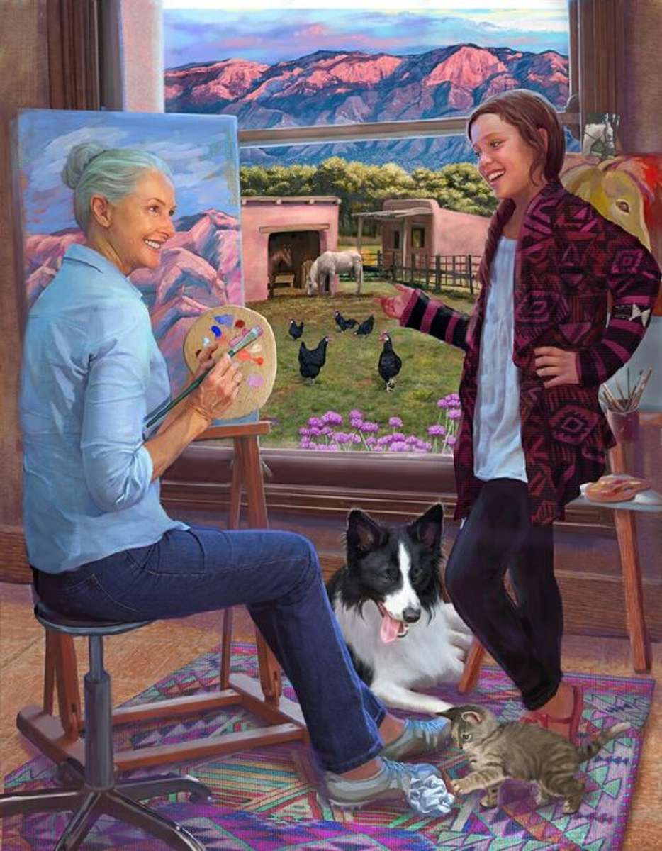 The painter grandmother jigsaw puzzle online