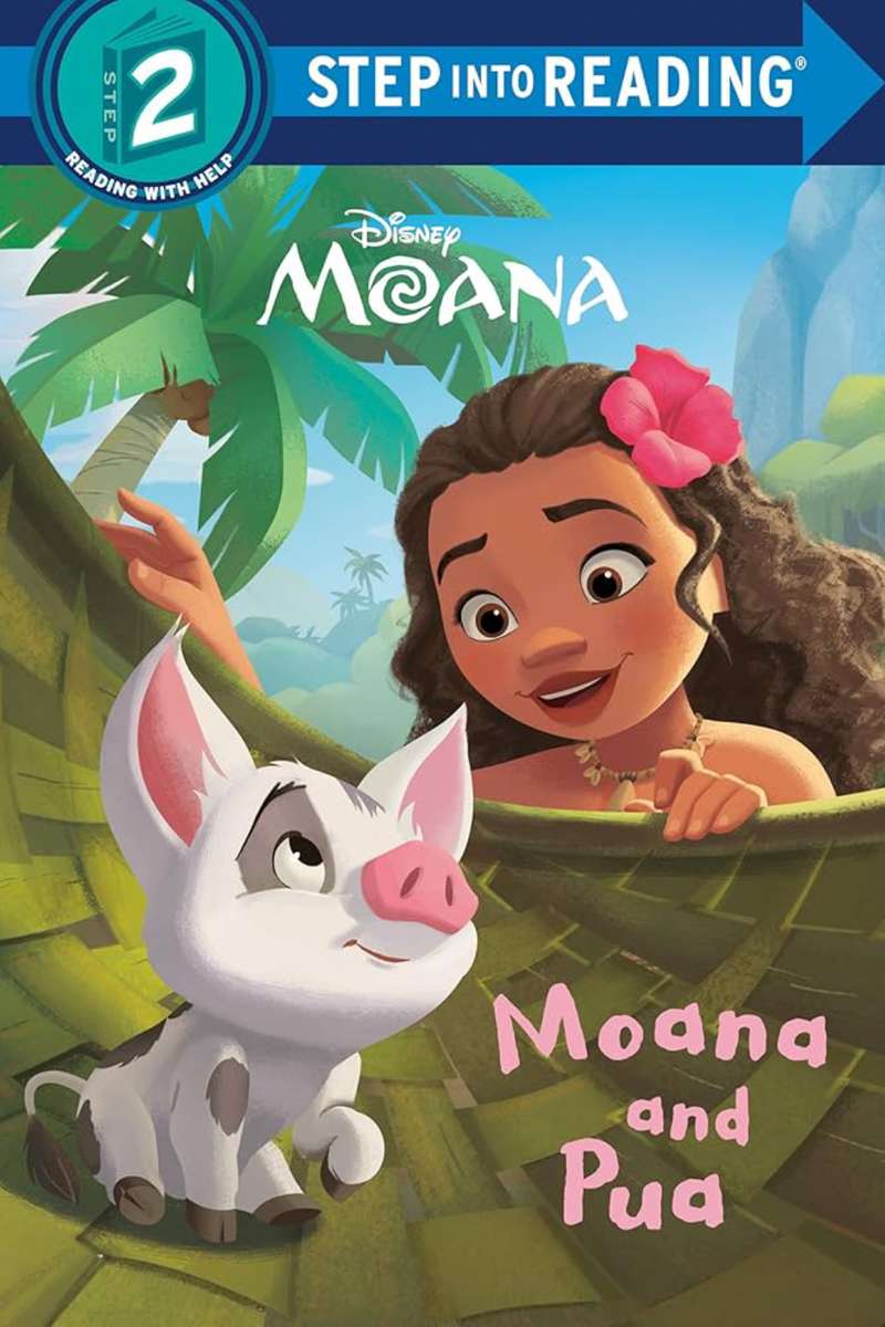 Moana och Pua (Disney Moana) Bokomslag Pussel online
