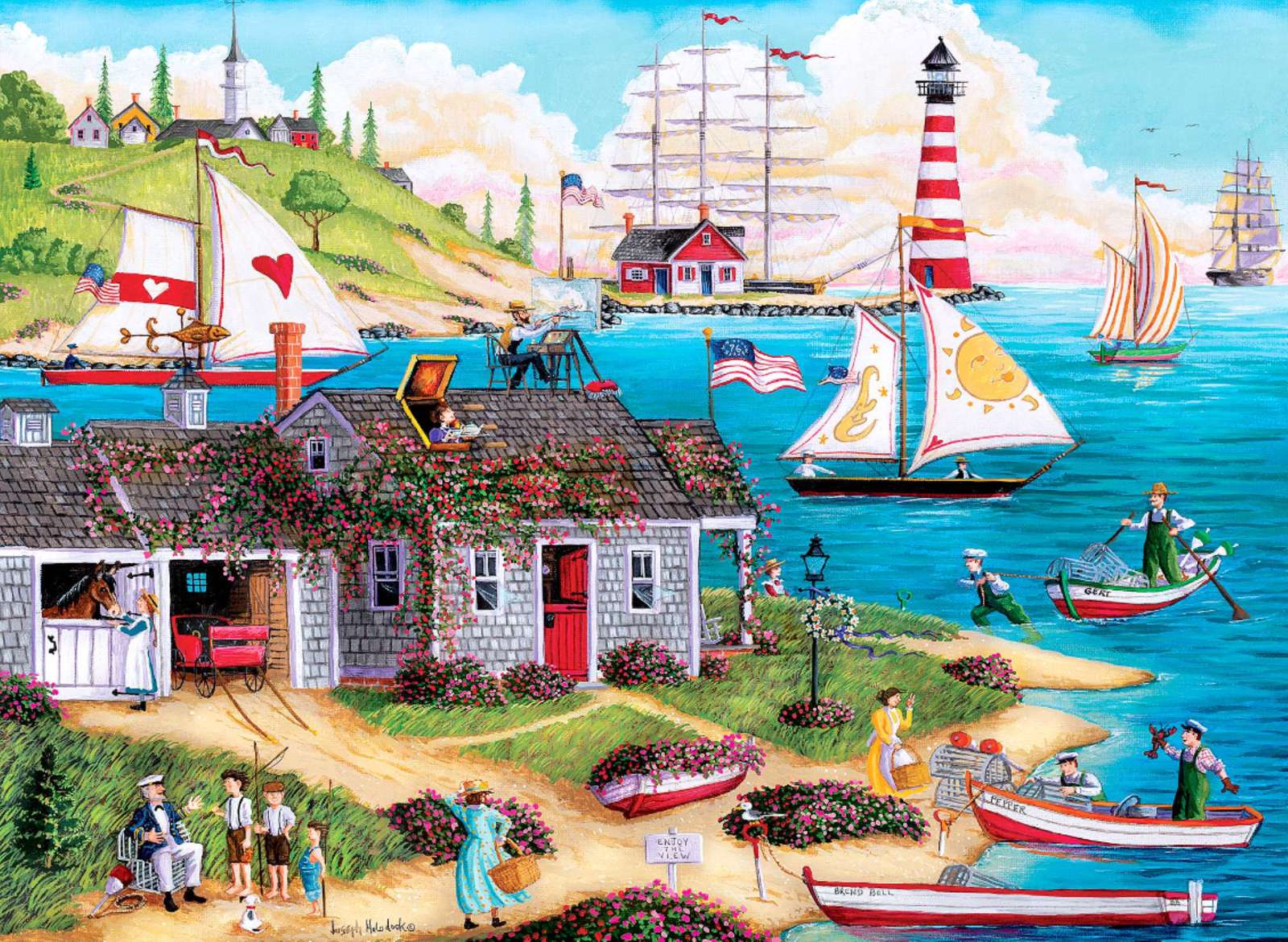 Pe malul mării jigsaw puzzle online