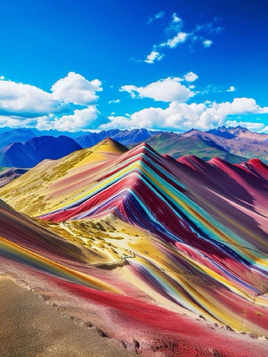 Montanha Vinicunca - Peru quebra-cabeças online