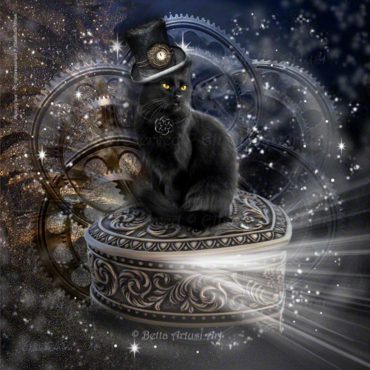 котката магьосник онлайн пъзел