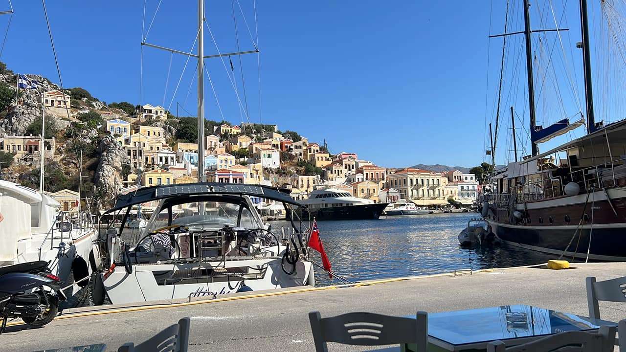 Symi. Port on a Greek island online puzzle