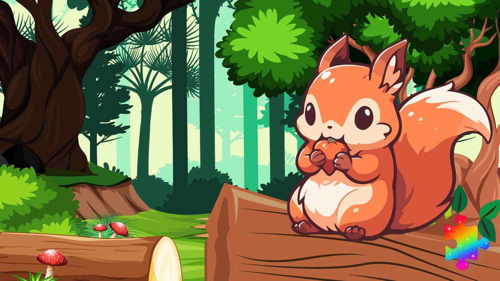 Waldeichhörnchen Puzzlespiel online