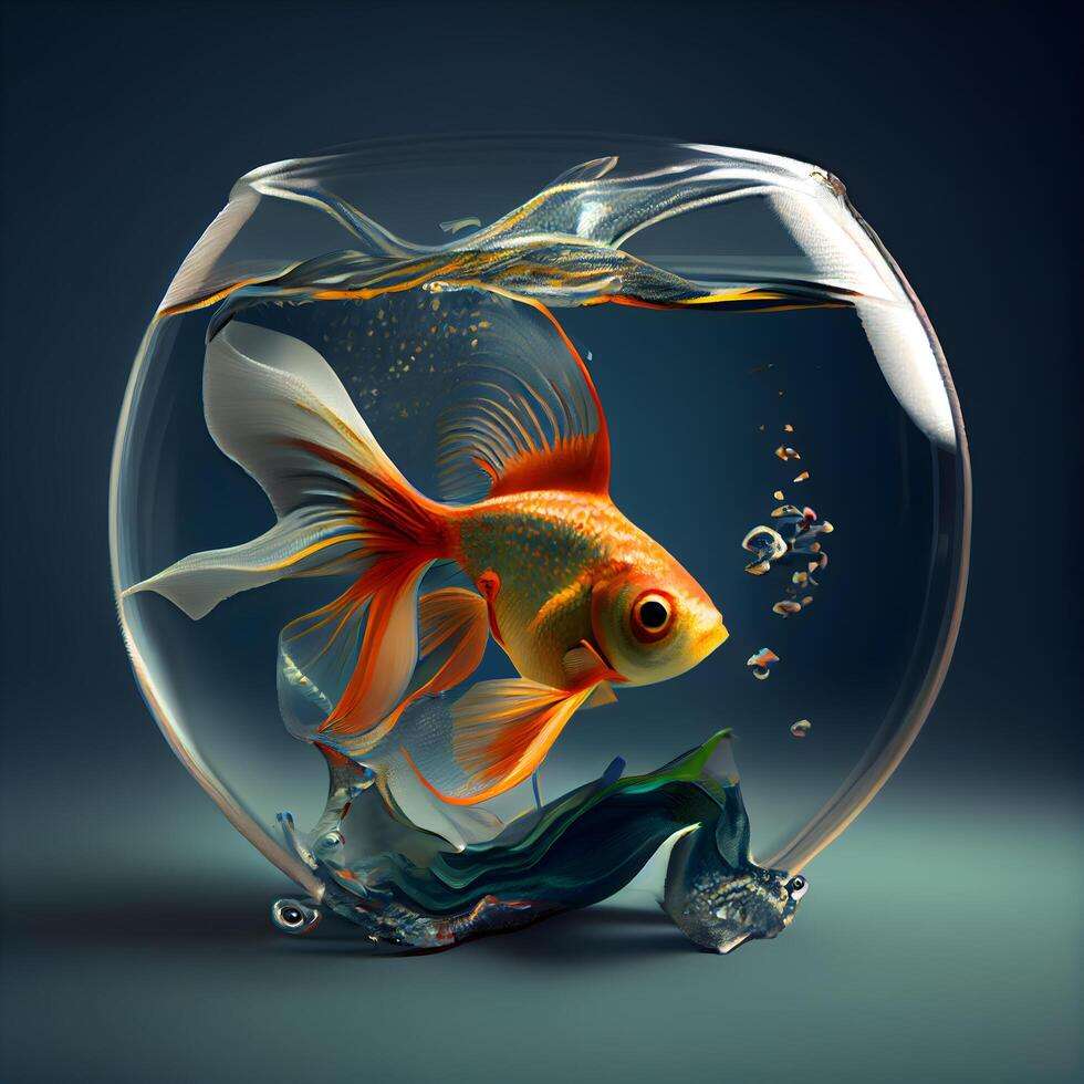 Um peixe em uma bola de vidro quebra-cabeças online
