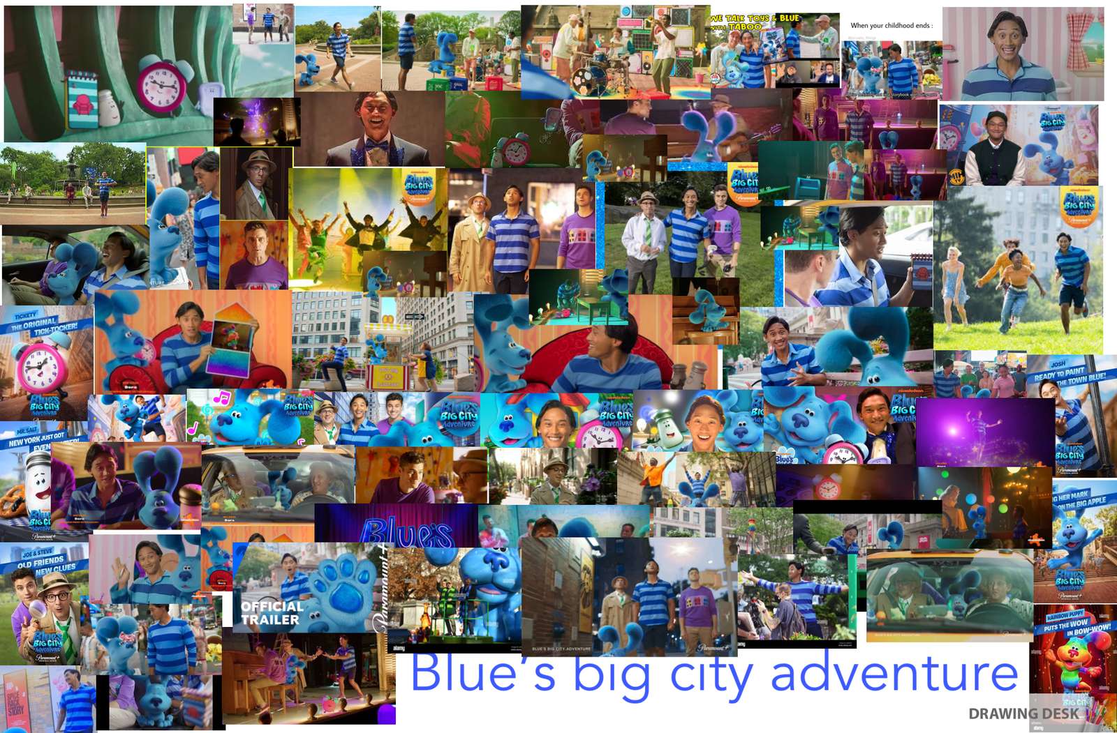 ブルーの大都会の冒険 ジグソーパズルオンライン