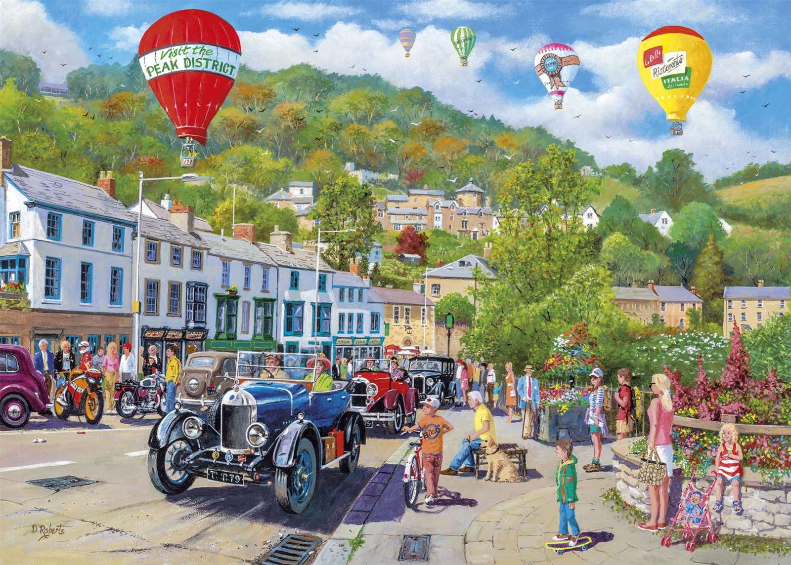 Exposição de balões e carros antigos puzzle online