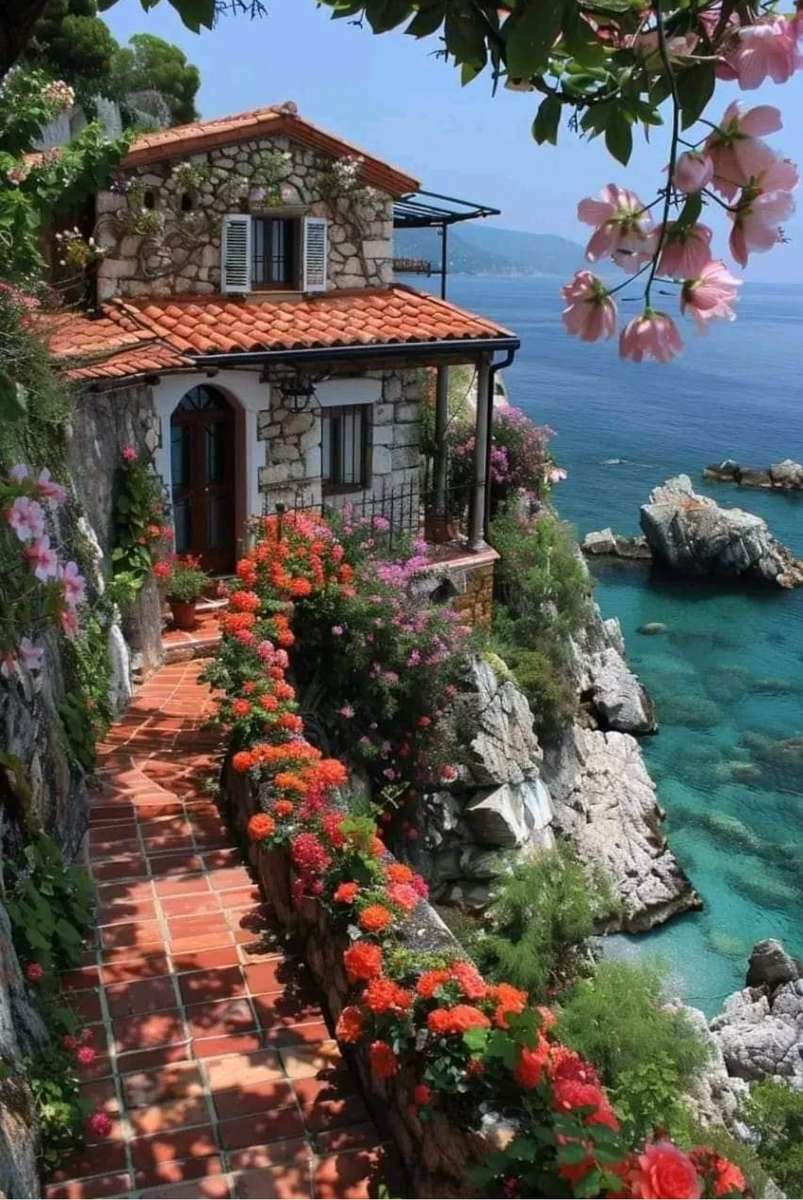 Dům u pobřeží Amalfi ❤️🇮🇹 online puzzle