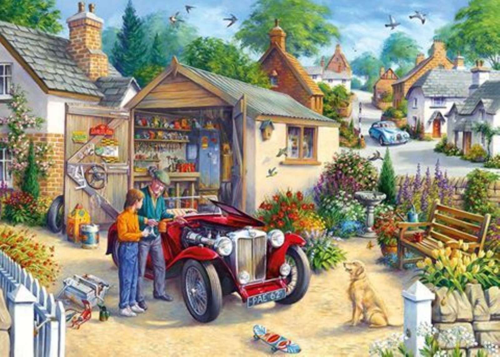 In the car repair shop jigsaw puzzle online