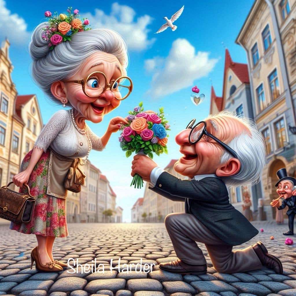 Give happy love with flowers jigsaw puzzle online