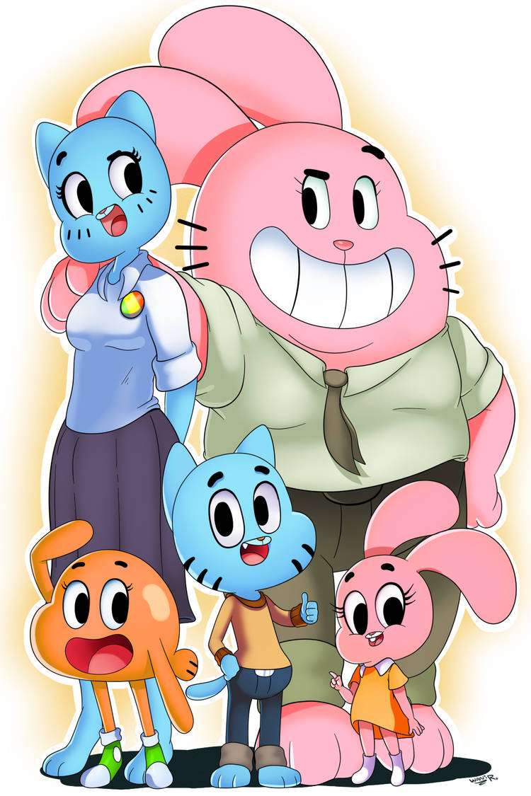 Fanart van de Watterson-familie legpuzzel online