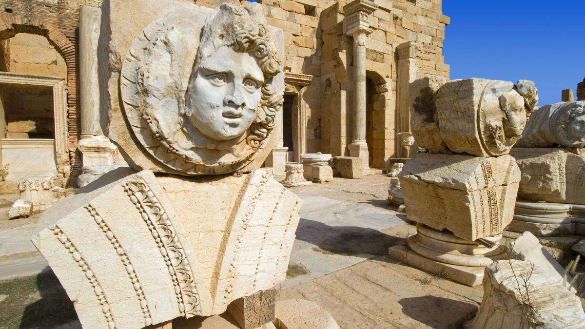 Libië Leptis Magna oude site online puzzel