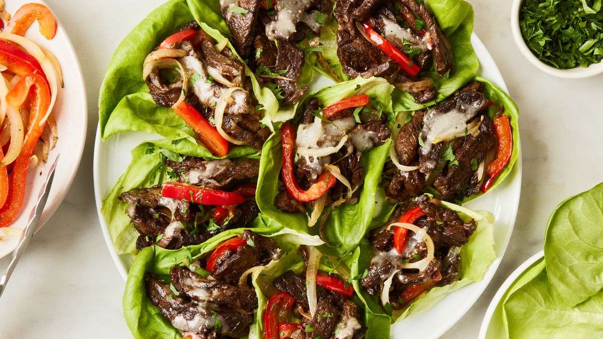 Philly Cheese Steak Lettuce Wraps jigsaw puzzle online