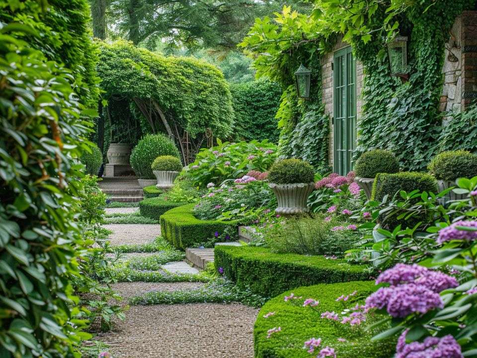 Underbar trädgård pussel på nätet