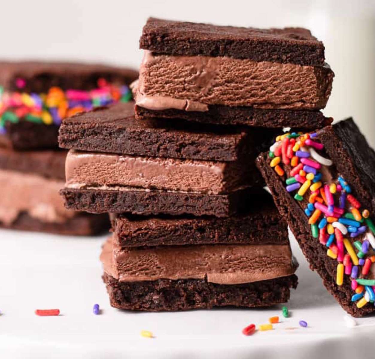 Chocolade Brownie Ijs Sandwiches online puzzel