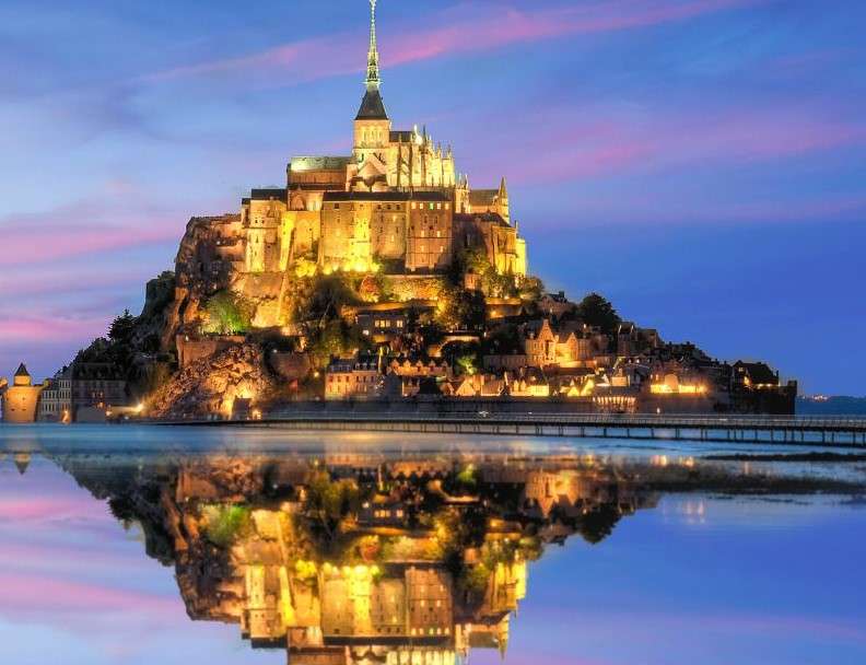 Хълмът Свети Михаил. Франция онлайн пъзел