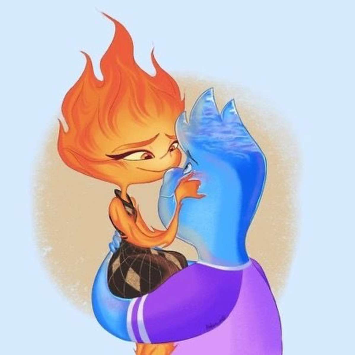 Ember e Wade❤️💧🔥 puzzle online