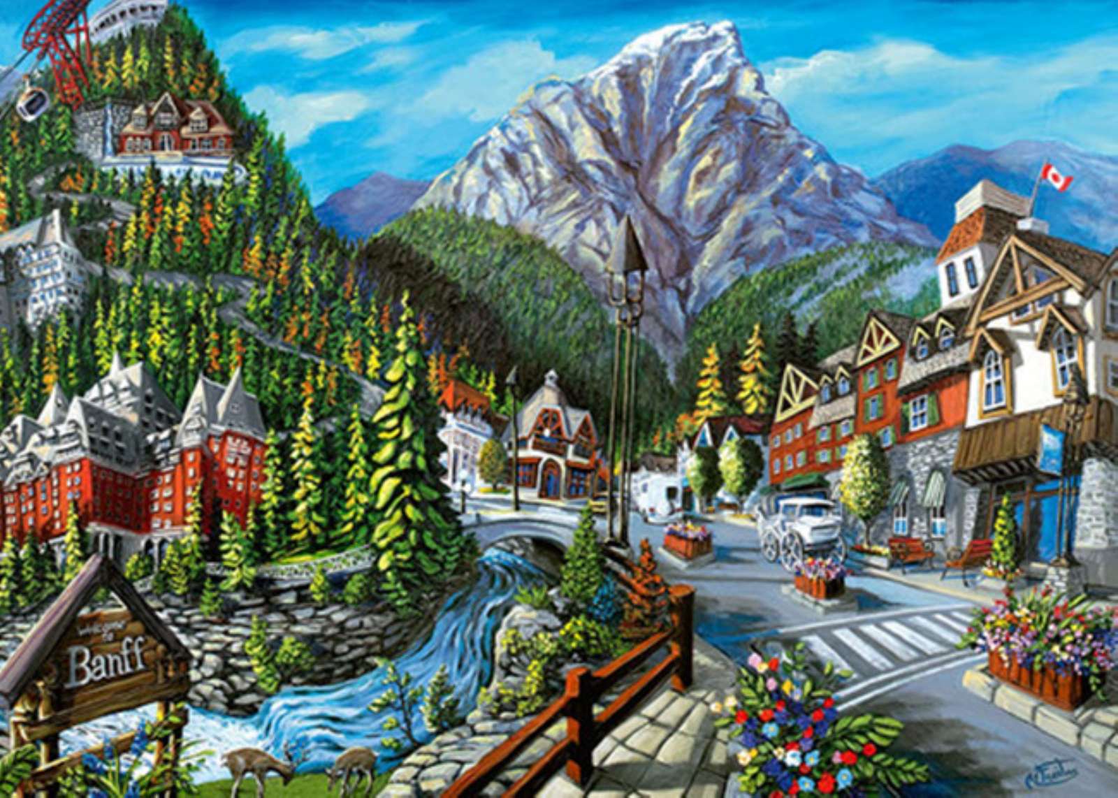 Vítejte v Banff, Kanada skládačky online