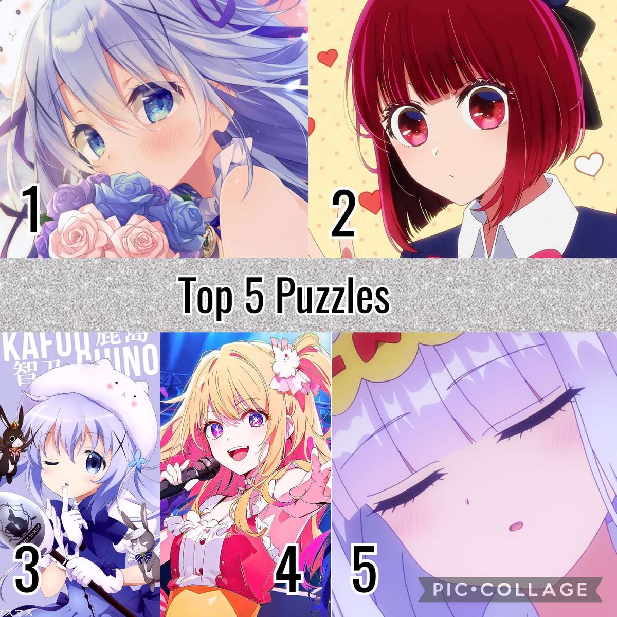 MCW Top 5 puzzels online puzzel