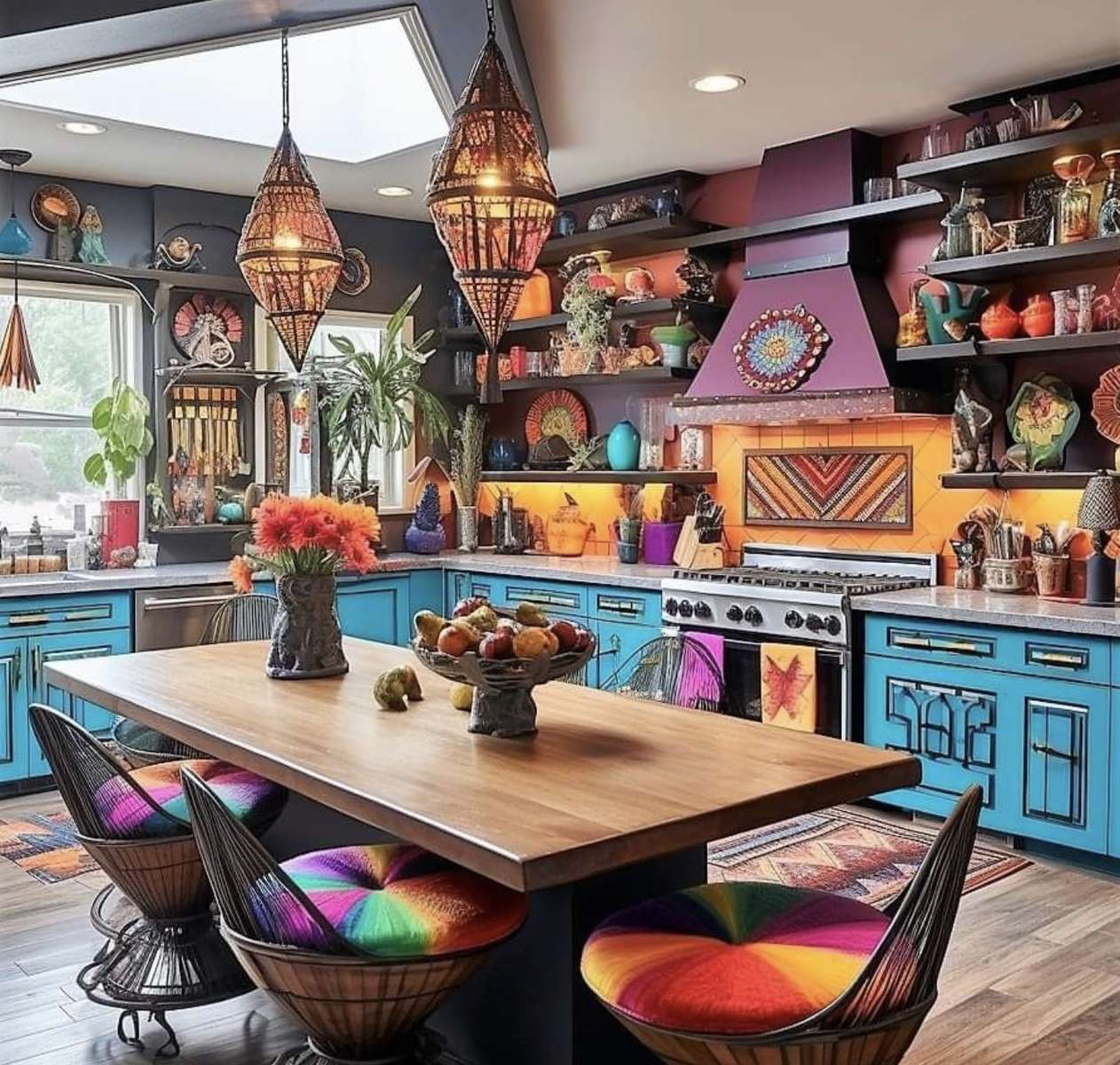 Colorful kitchen online puzzle