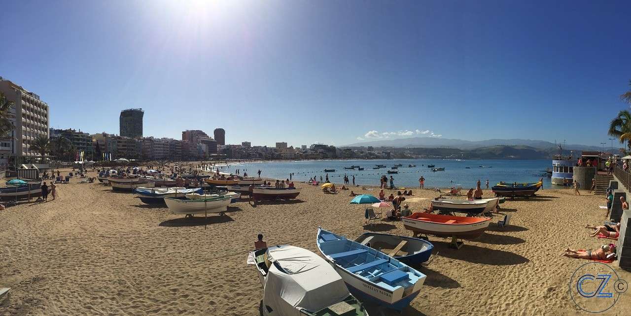 Playa de las canteras, Las palmas de gran canaria, online παζλ