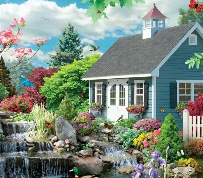 Zahrada u domu online puzzle