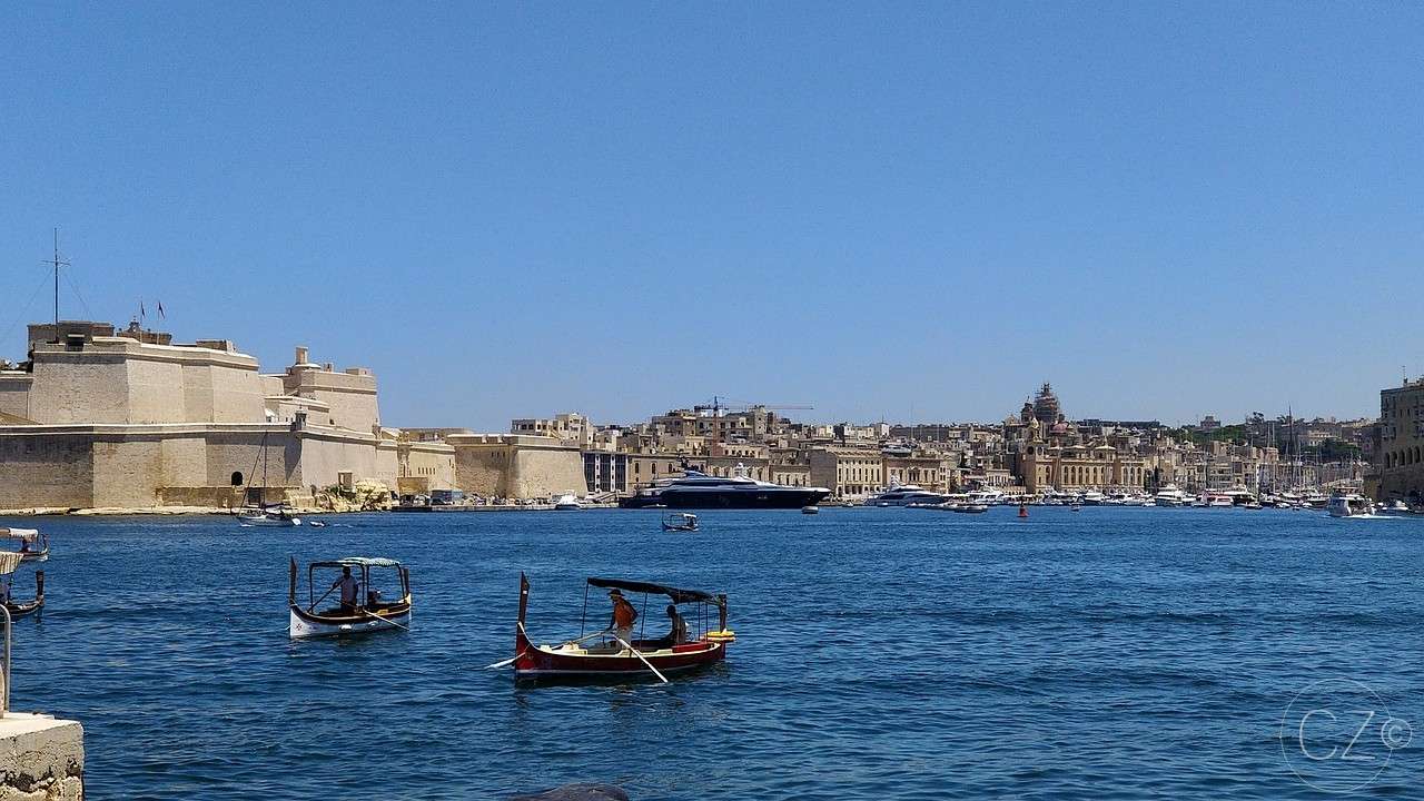 Barcos, Malta, Mar, El Agua rompecabezas en línea