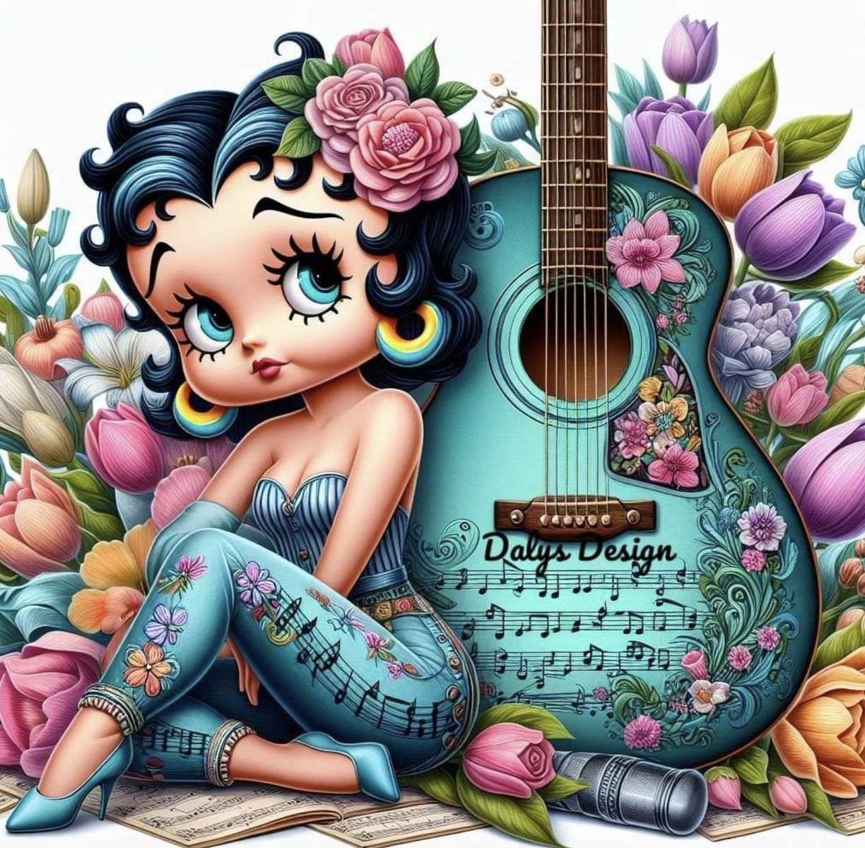 Betty Boop et la musique puzzle en ligne