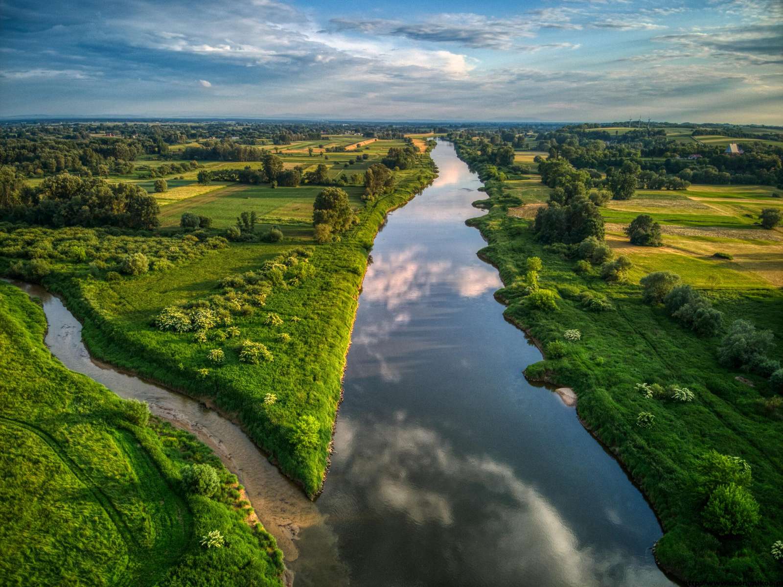 Uszwica rinner ut i Vistula pussel på nätet