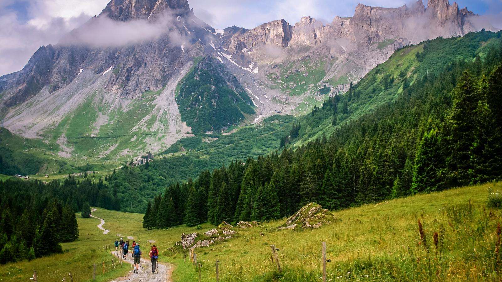 Mont Blanc-berg in de Alpen online puzzel