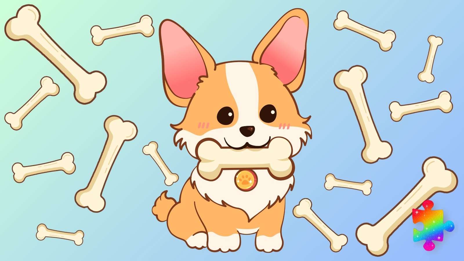 Dog Bones jigsaw puzzle online