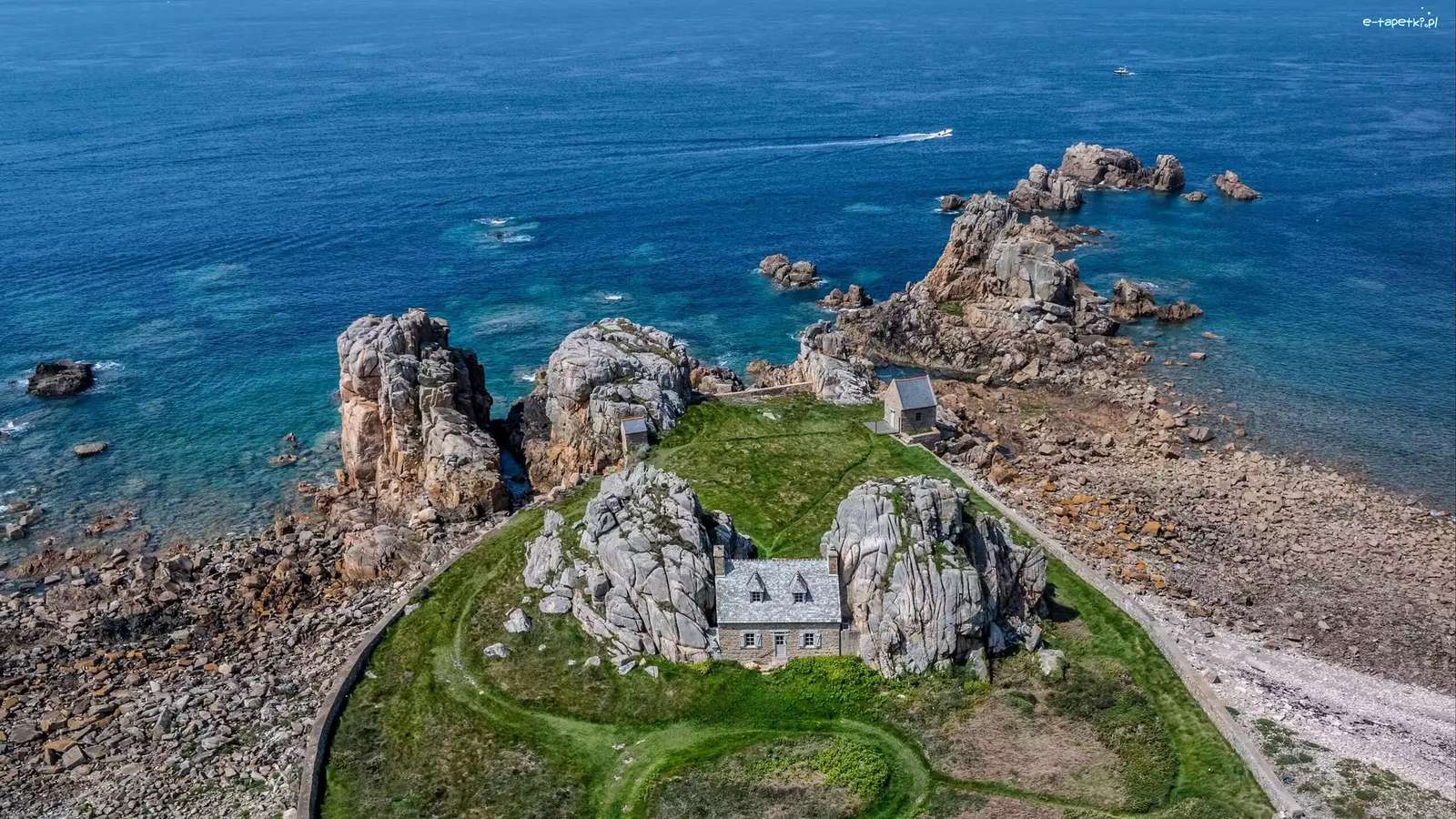 Casa rural en la costa rompecabezas en línea